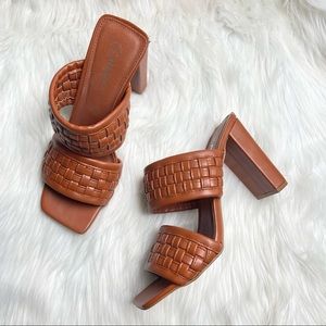 Nasty Gal Braided Square Heels